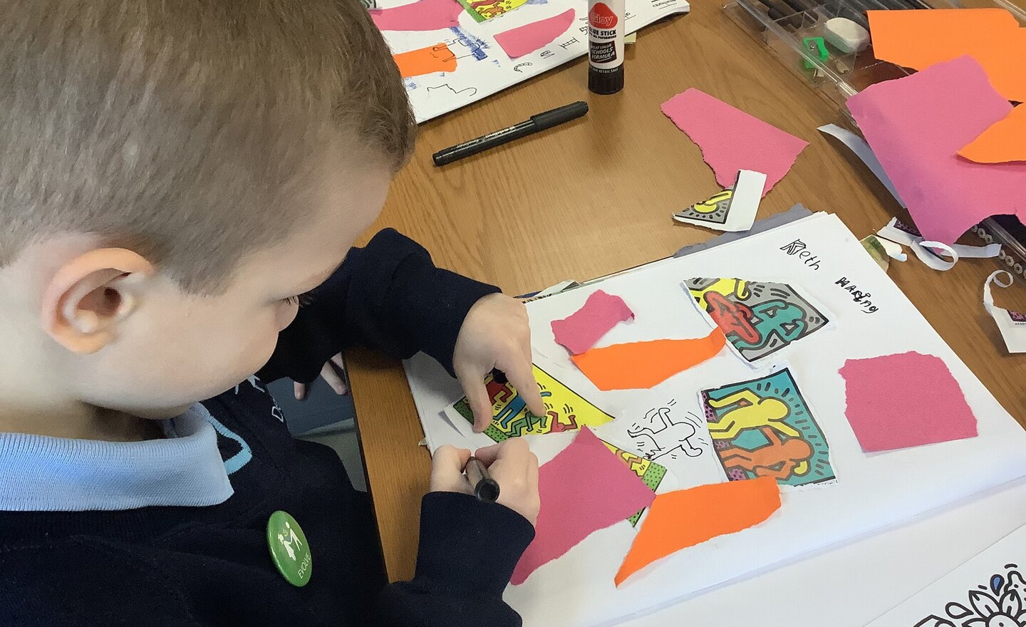 Image of Year 2 - Art - Exploring the work of Keith Haring